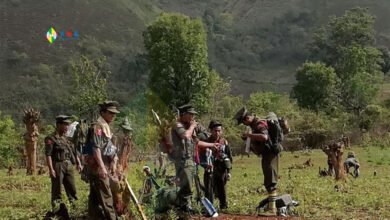 ရှေ့တန်းတစ်နေရာက KIA စစ်သားများ